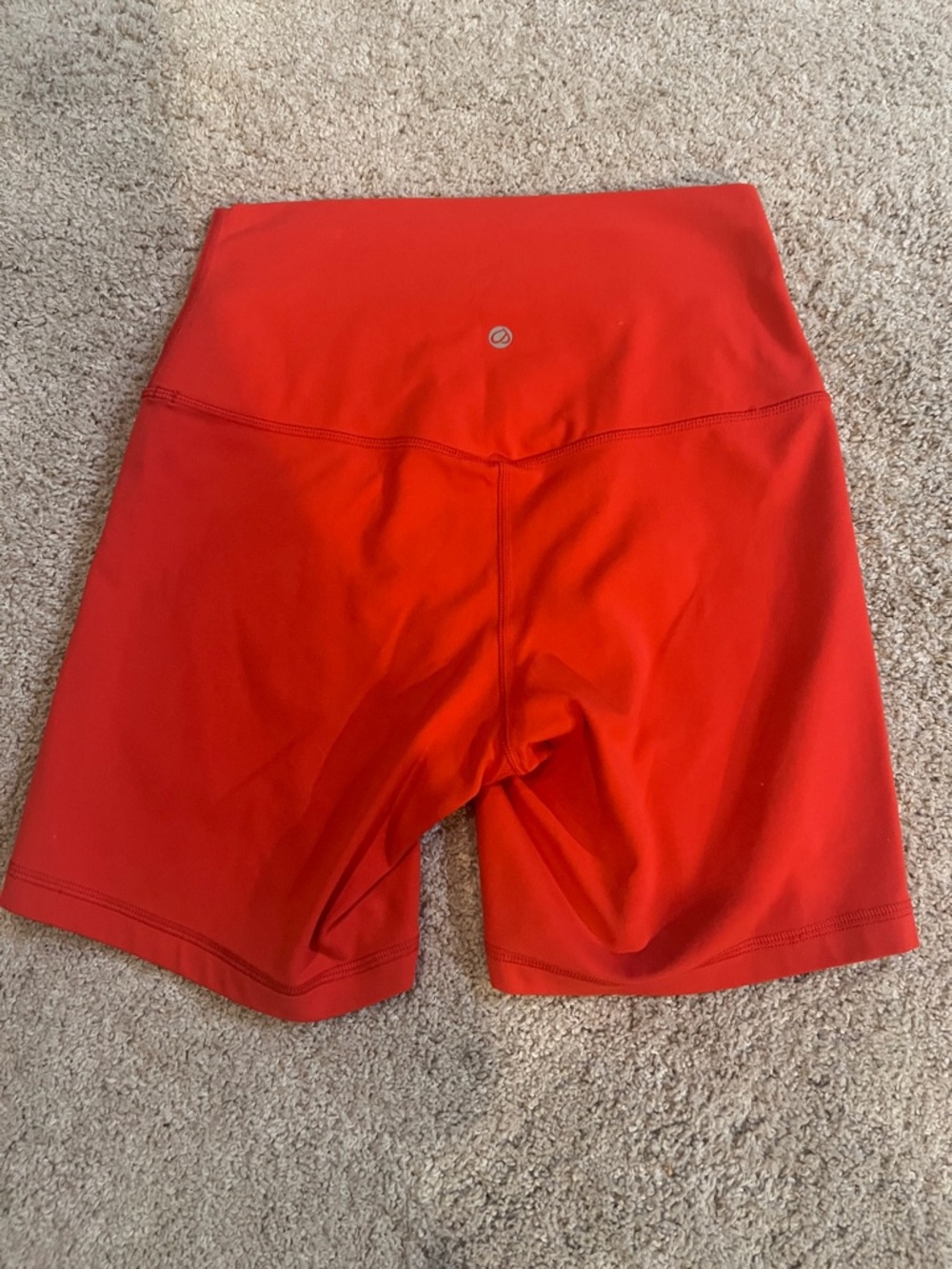 CRZ YOGA Red High-Rise Bike Shorts